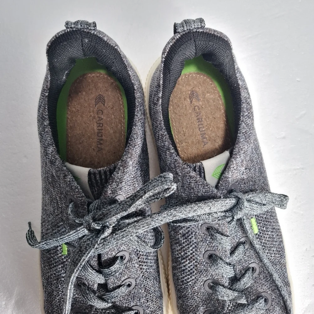 Cariuma IBI Casual Sneakers Gray Knit Low Top Size 8.5 Mens